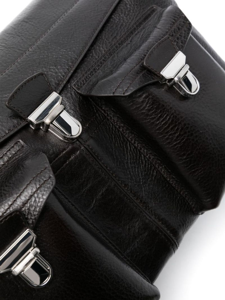 Brown Week-end Gear Leather Travel Bag