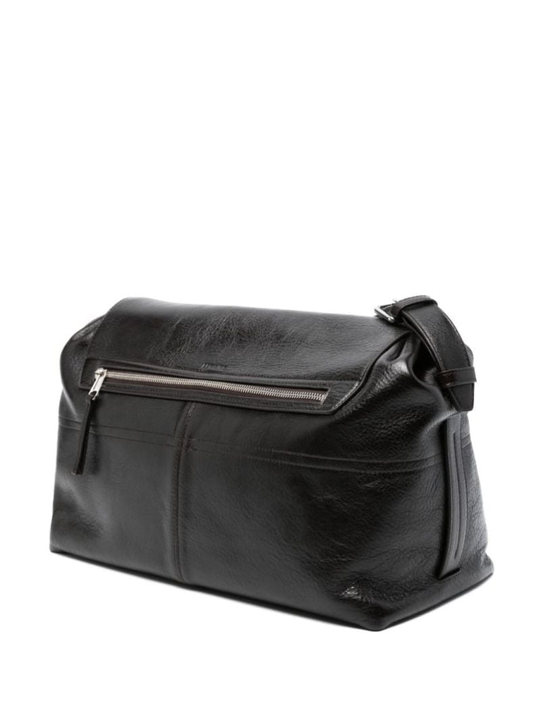 Brown Week-end Gear Leather Travel Bag