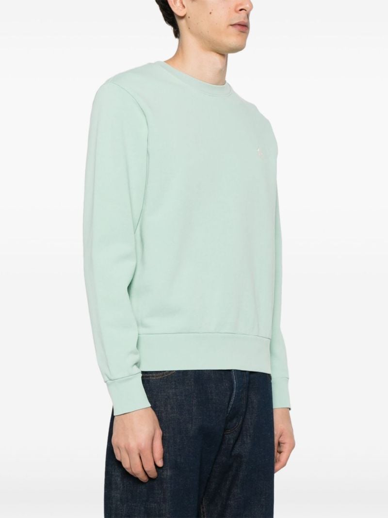 Green Polo Pony Cotton Sweatshirt