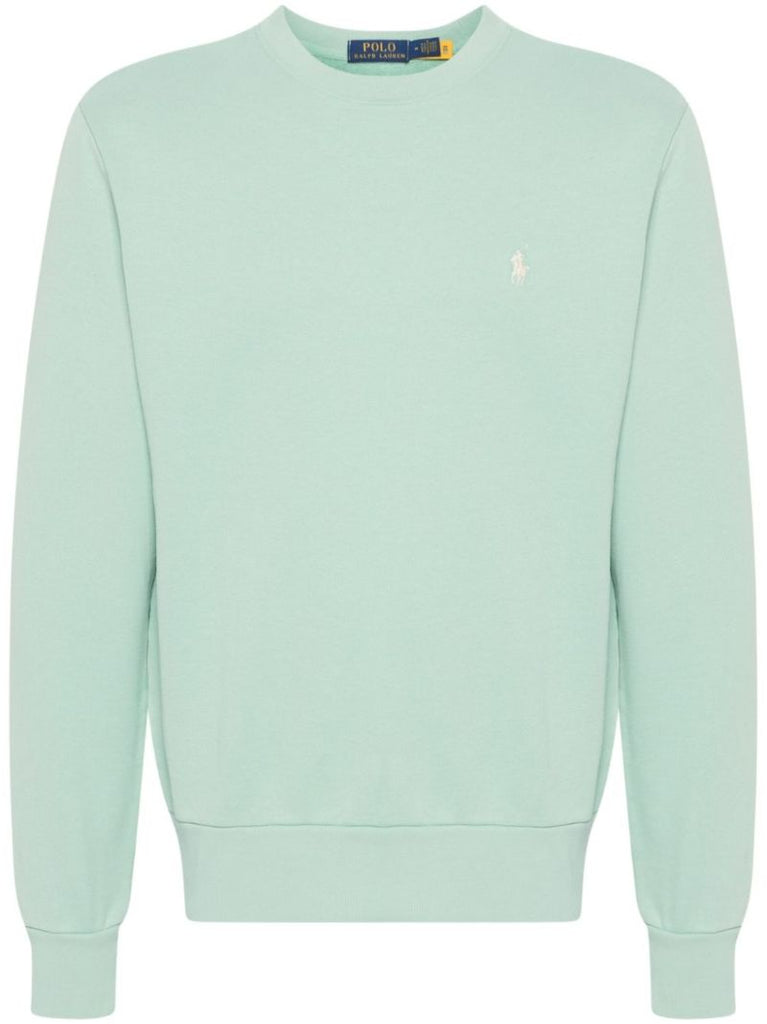 Green Polo Pony Cotton Sweatshirt