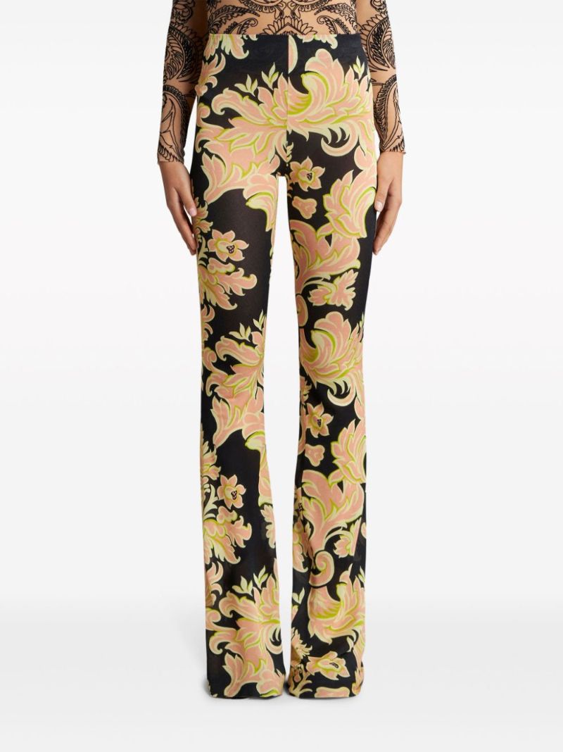 Pink Printed Jersey Trousers