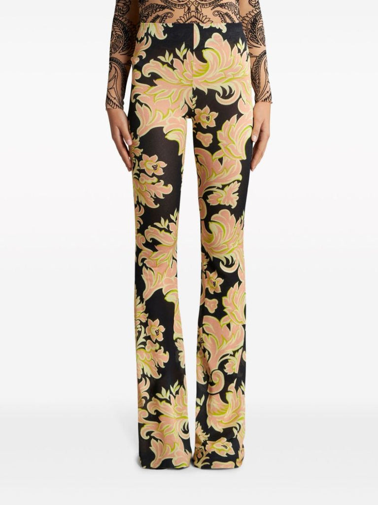 Pink Printed Jersey Trousers