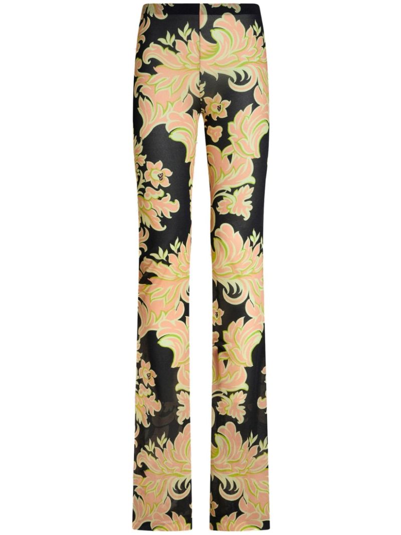 Pink Printed Jersey Trousers