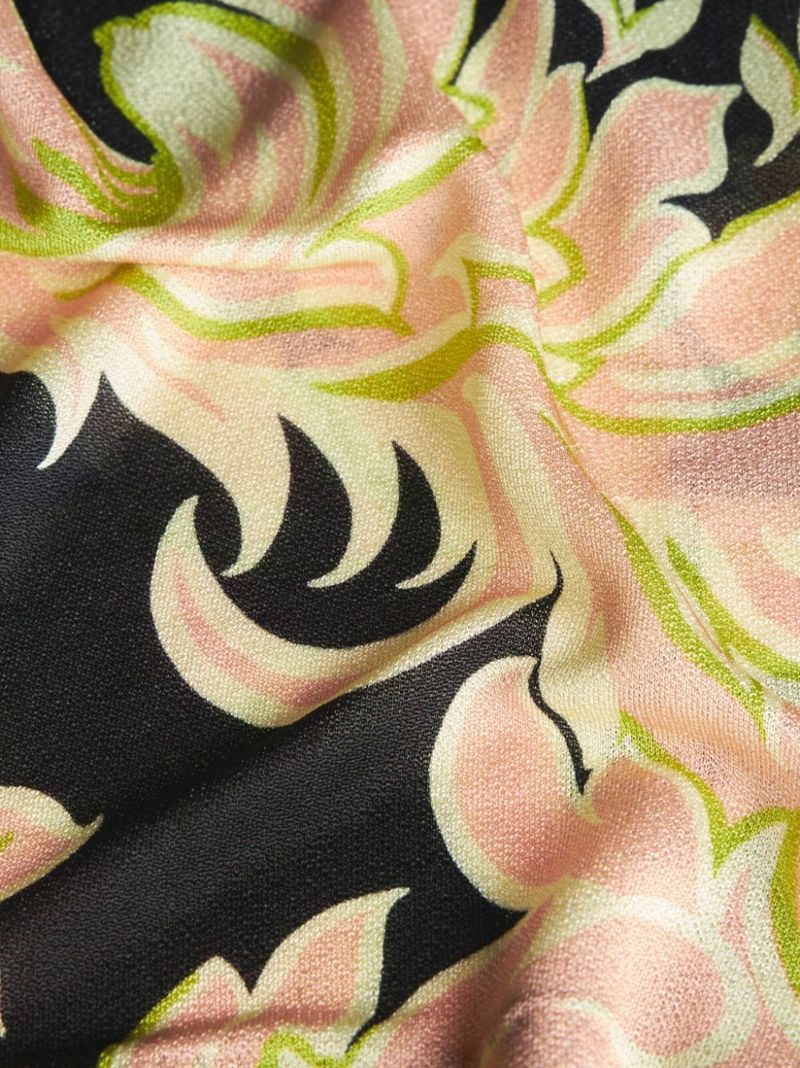 Pink Printed Jersey Trousers