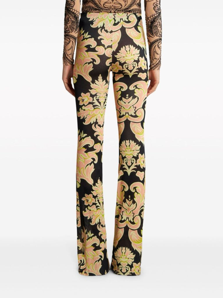 Pink Printed Jersey Trousers