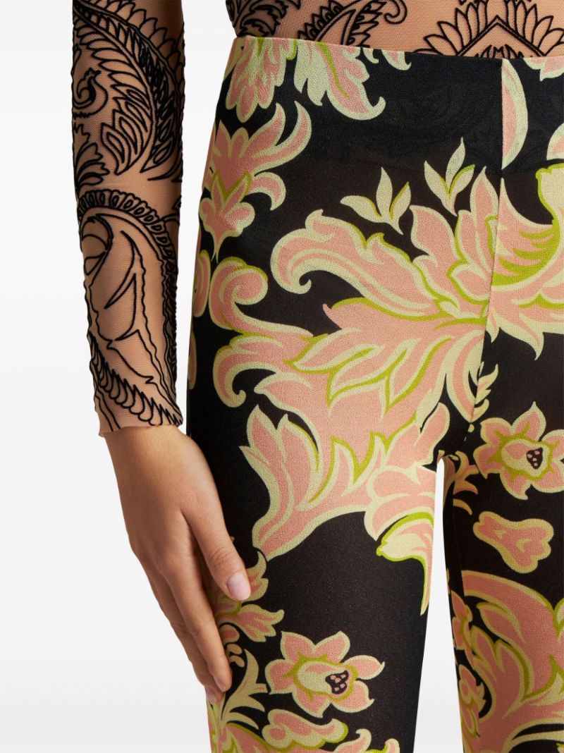 Pink Printed Jersey Trousers