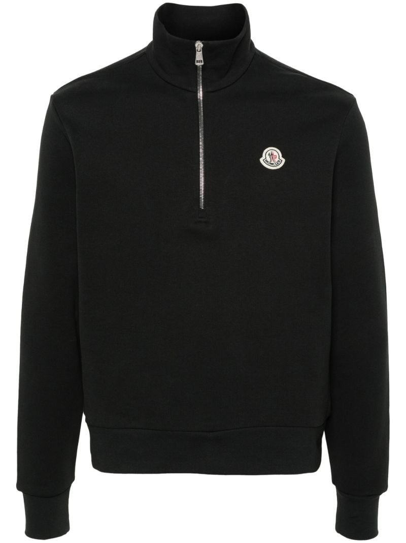 Black Logo AppliquÃ_x0083_Â© Sweatshirt