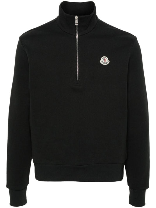 Black Logo AppliquÃ_x0083_Â© Sweatshirt