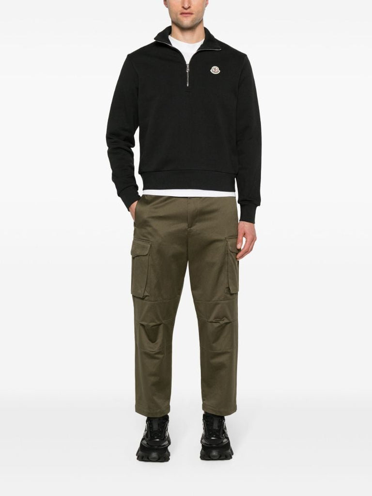 Black Logo AppliquÃ_x0083_Â© Sweatshirt