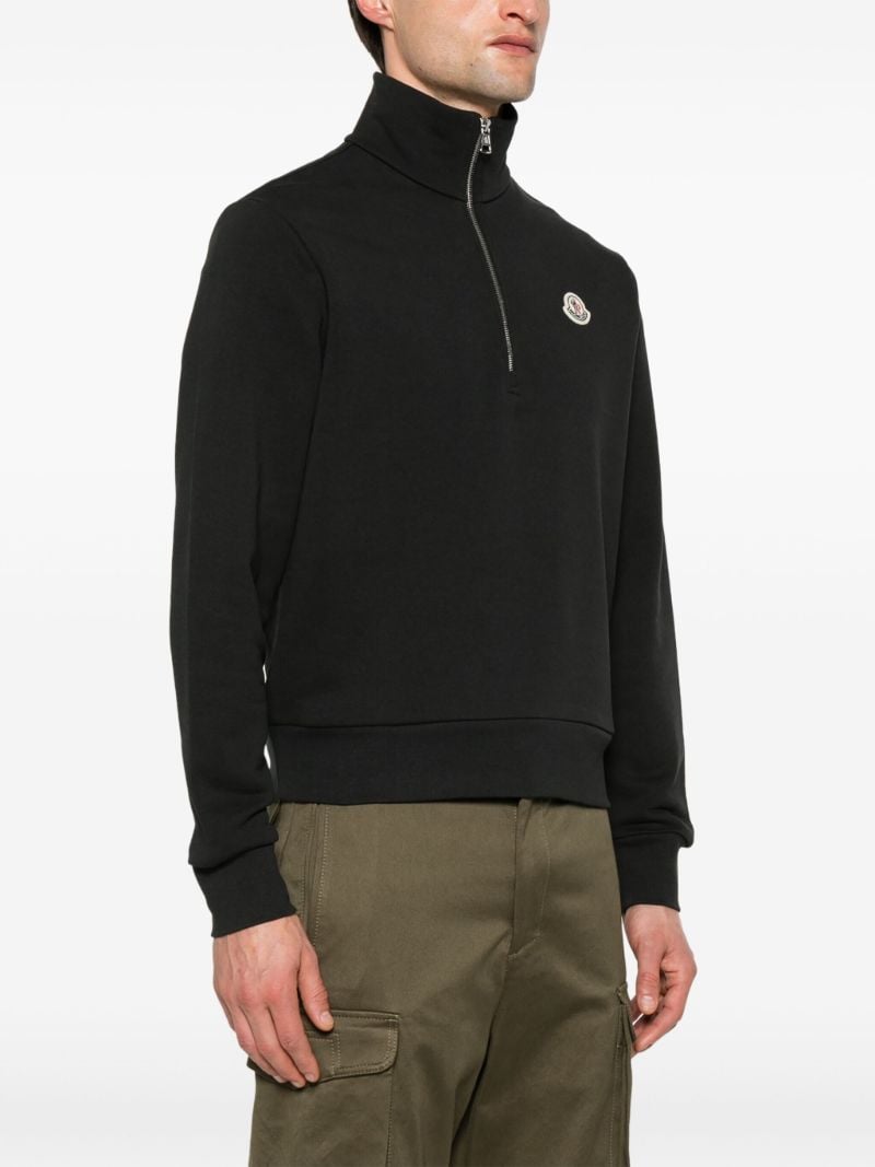 Black Logo AppliquÃ_x0083_Â© Sweatshirt