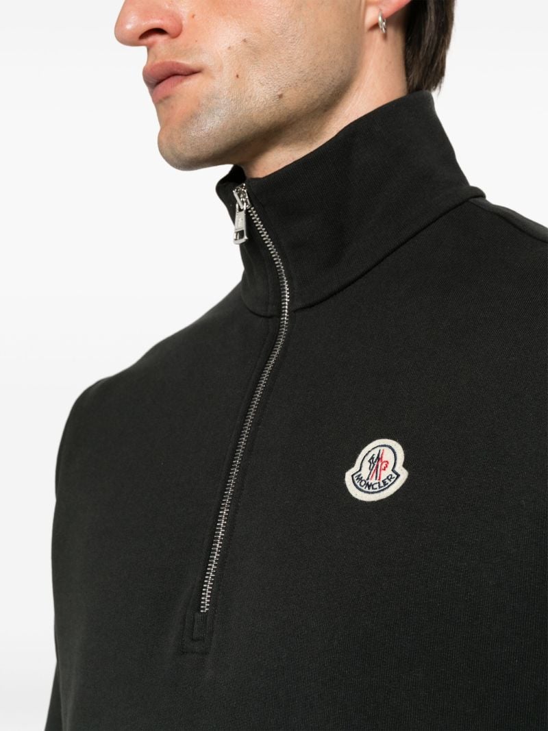 Black Logo AppliquÃ_x0083_Â© Sweatshirt