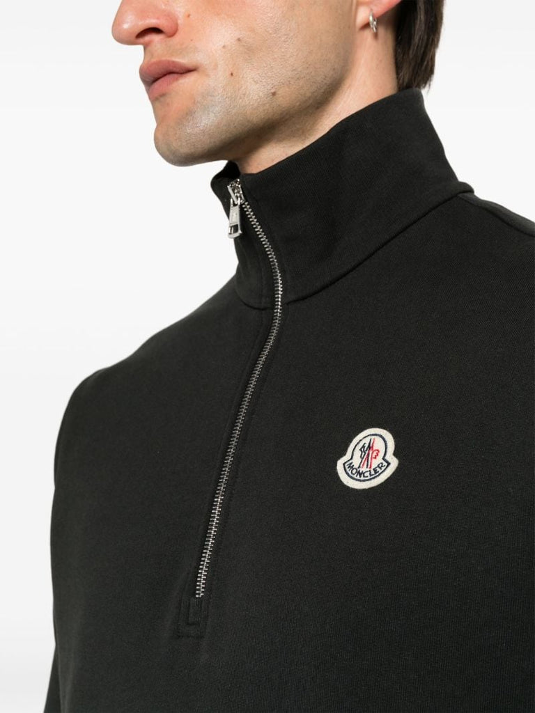 Black Logo AppliquÃ_x0083_Â© Sweatshirt