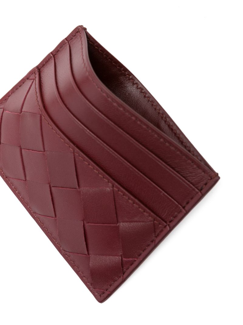 Brown Intrecciato Leather Wallet