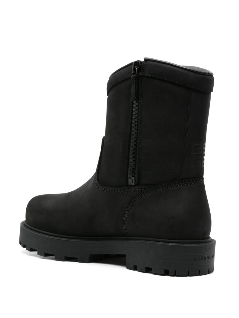Black Storm Leather Boots