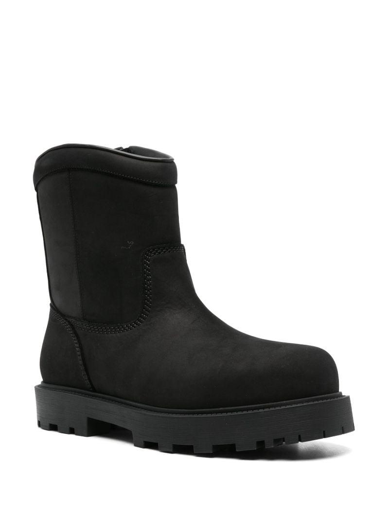 Black Storm Leather Boots