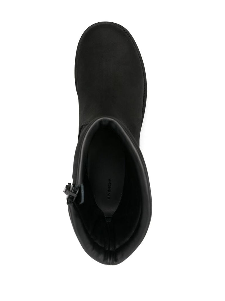 Black Storm Leather Boots