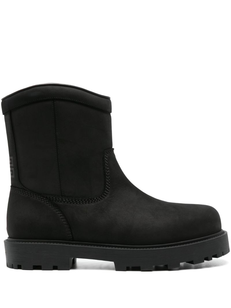 Black Storm Leather Boots