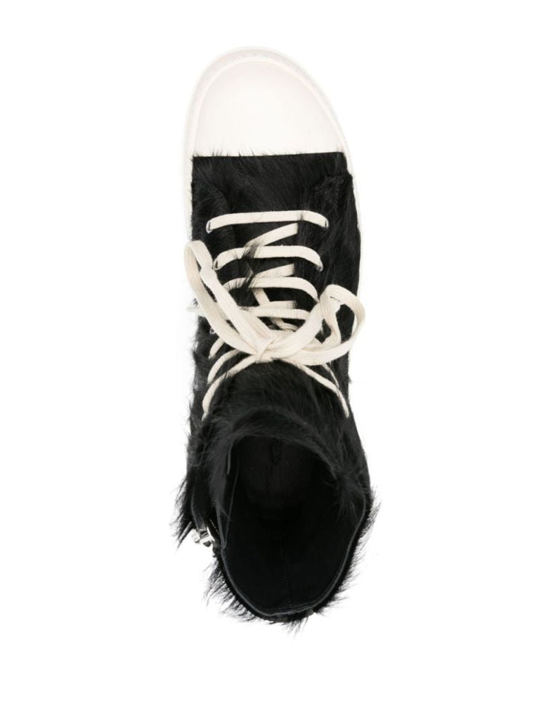 Black Calf Hair Sneakers