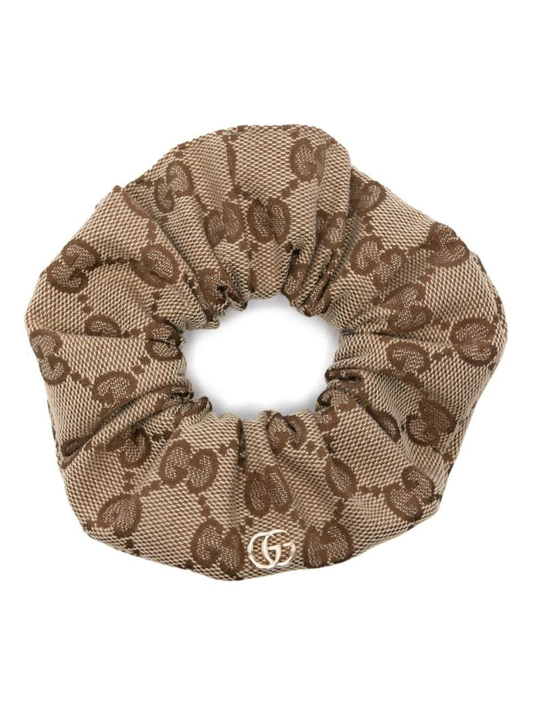 Brown Gg Canvas Scrunchie