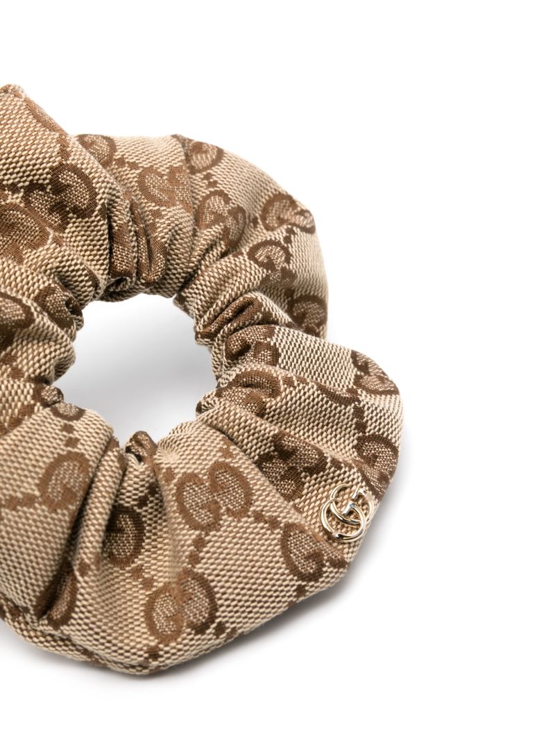 Brown Gg Canvas Scrunchie