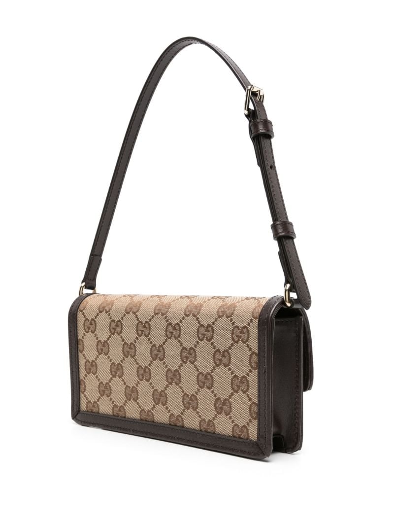 Neutral Luce Mini Gg Canvas Shoulder Bag