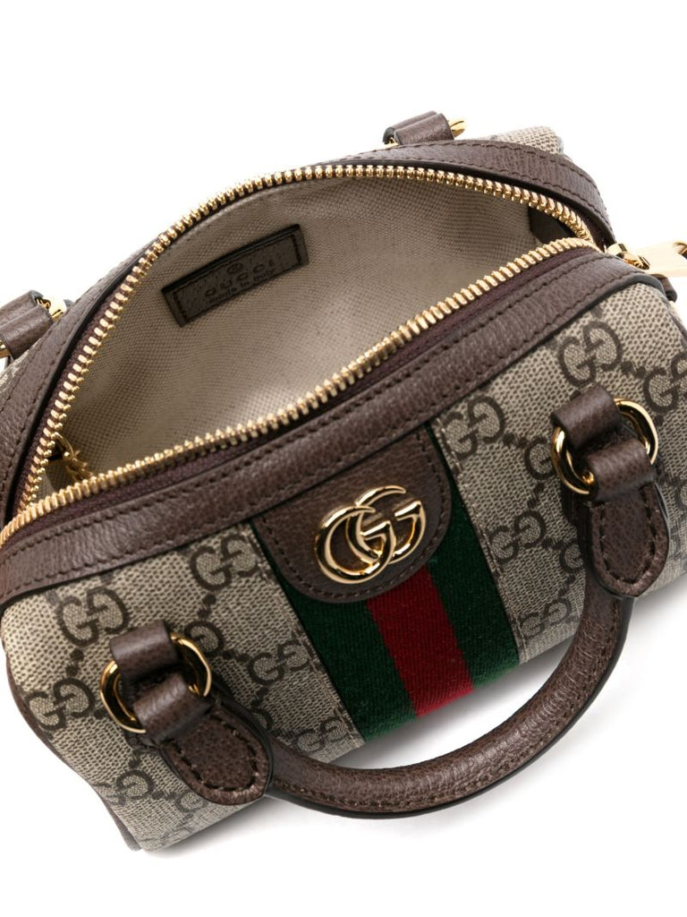 Brown Ophidia Mini Gg Supreme Bag