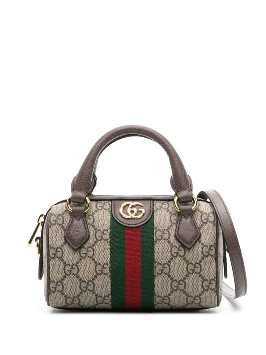 Brown Ophidia Mini Gg Supreme Bag