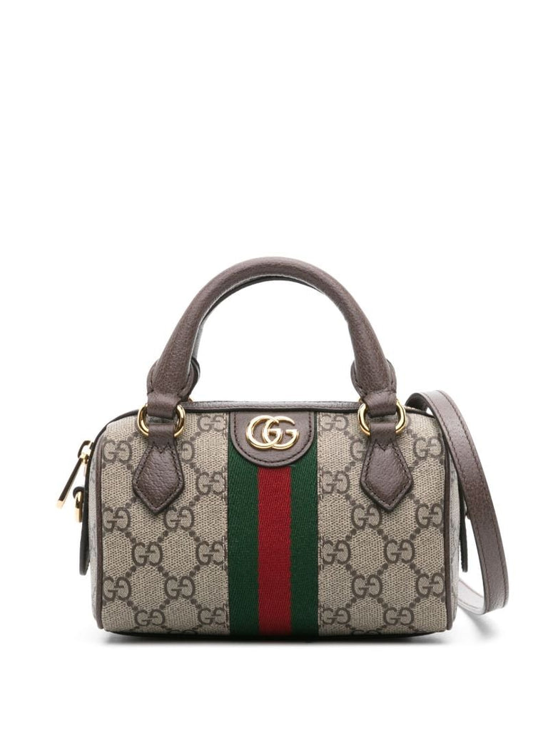 Brown Ophidia Mini Gg Supreme Bag