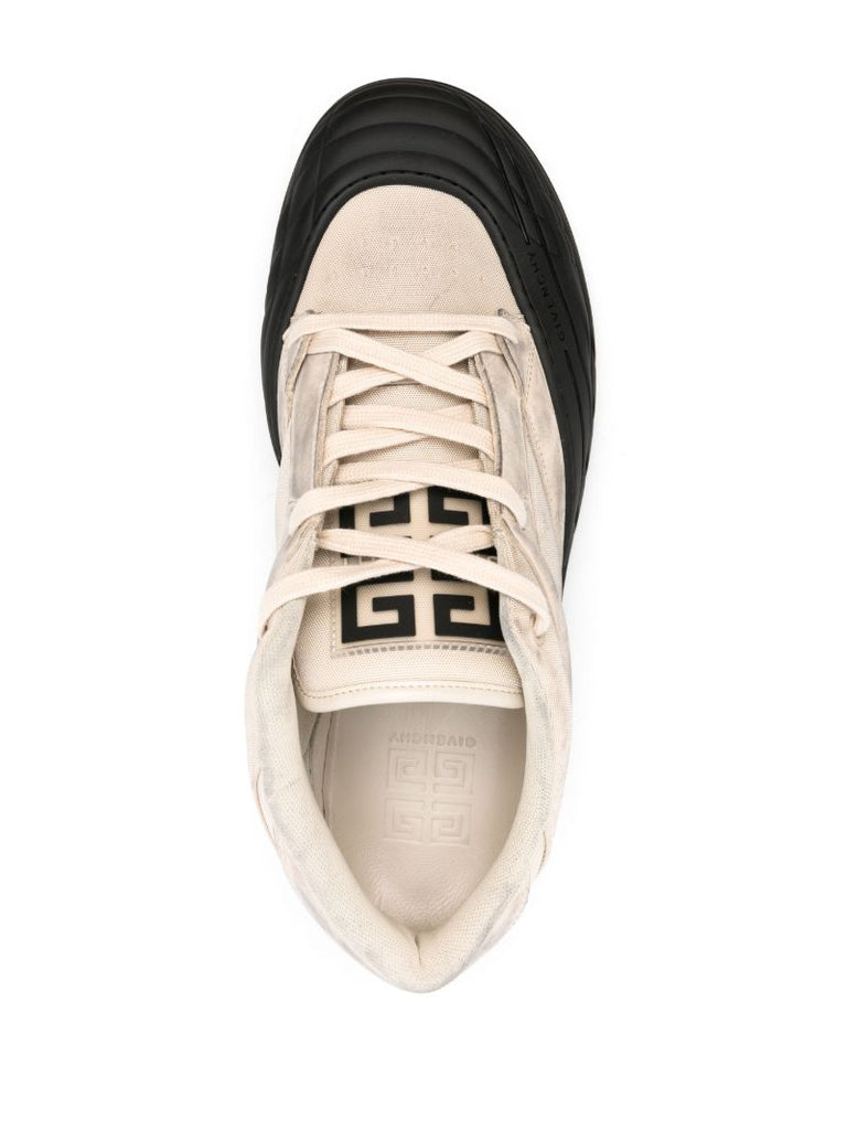 Neutral Skate Distressed Sneakers