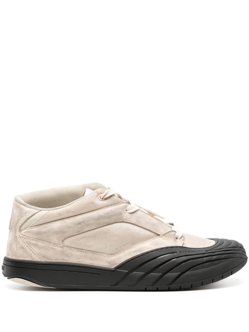 Neutral Skate Distressed Sneakers