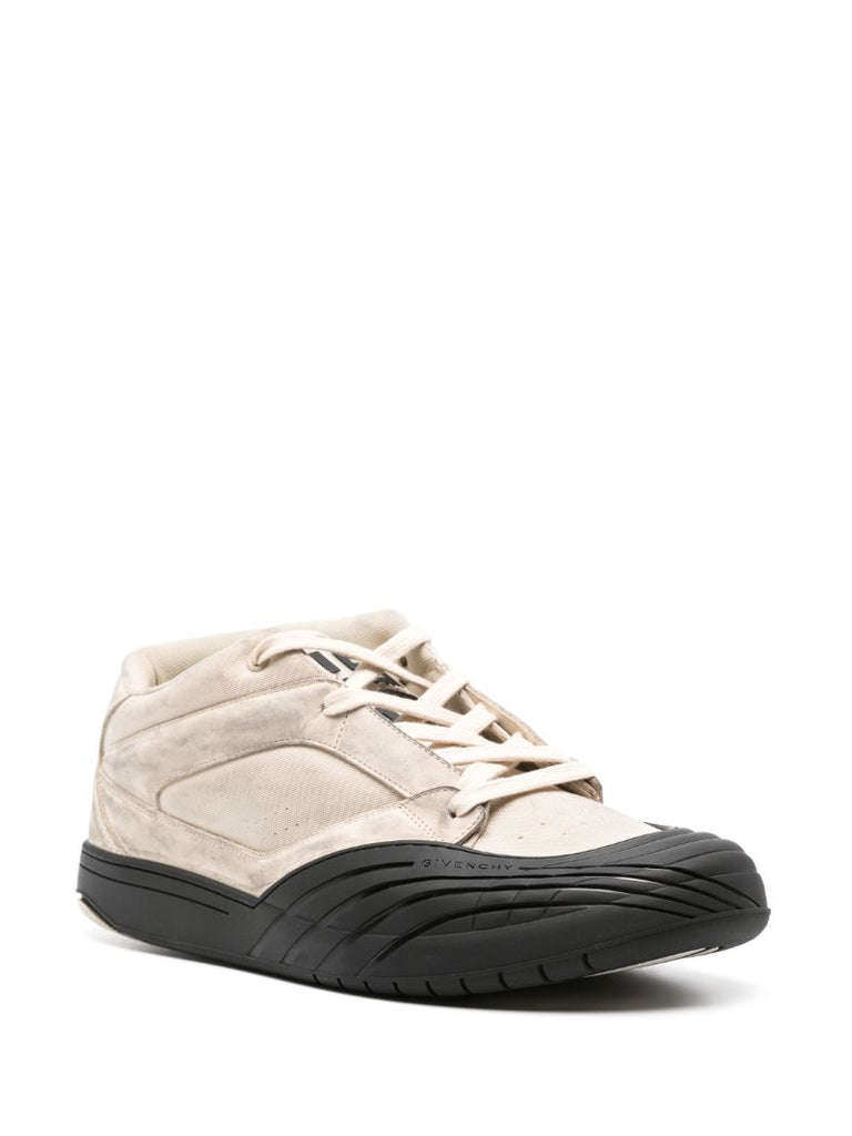 Neutral Skate Distressed Sneakers