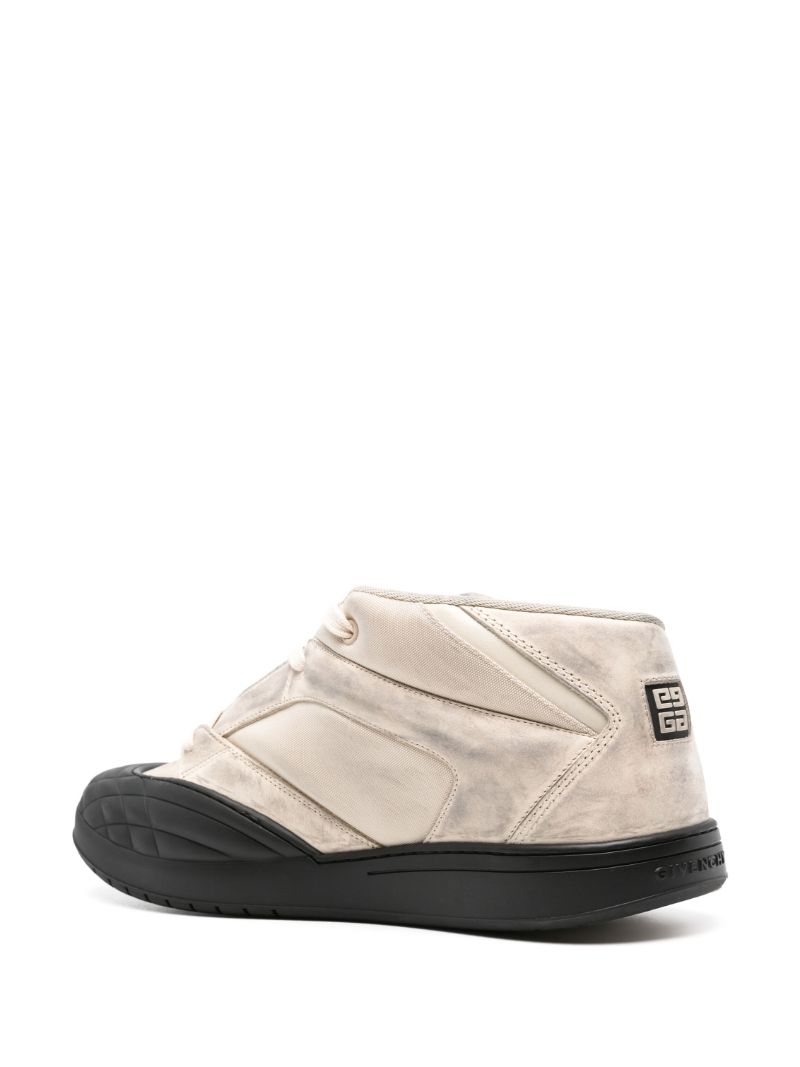 Neutral Skate Distressed Sneakers