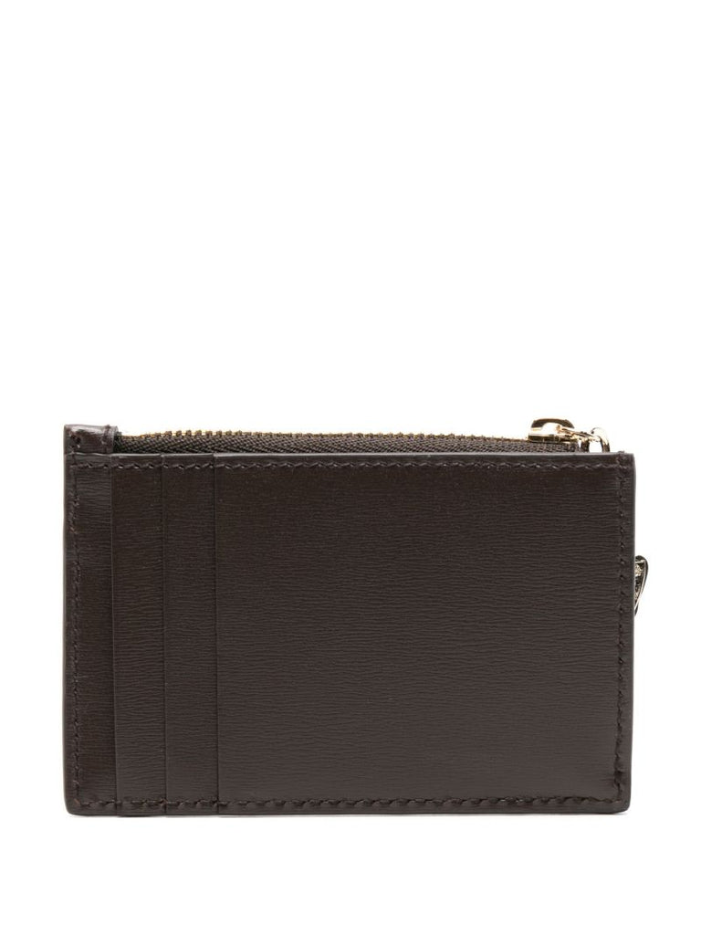 Brown Luce Gg-canvas Card Holder