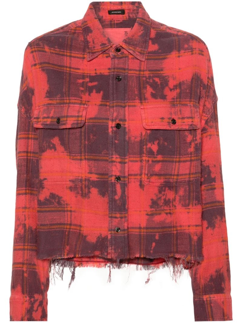 Red Plaid Cotton Shirt