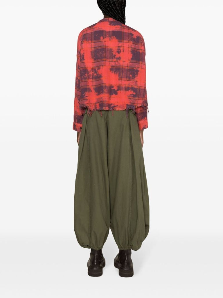 Red Plaid Cotton Shirt