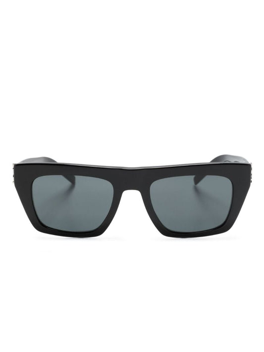 Black Slm 131 Rectangle-frame Sunglasses
