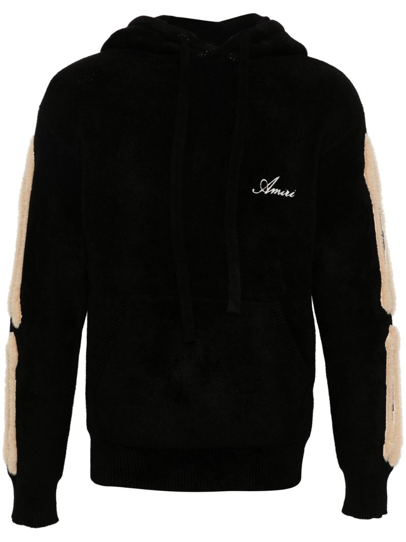 Black Bones Chenille Hoodie
