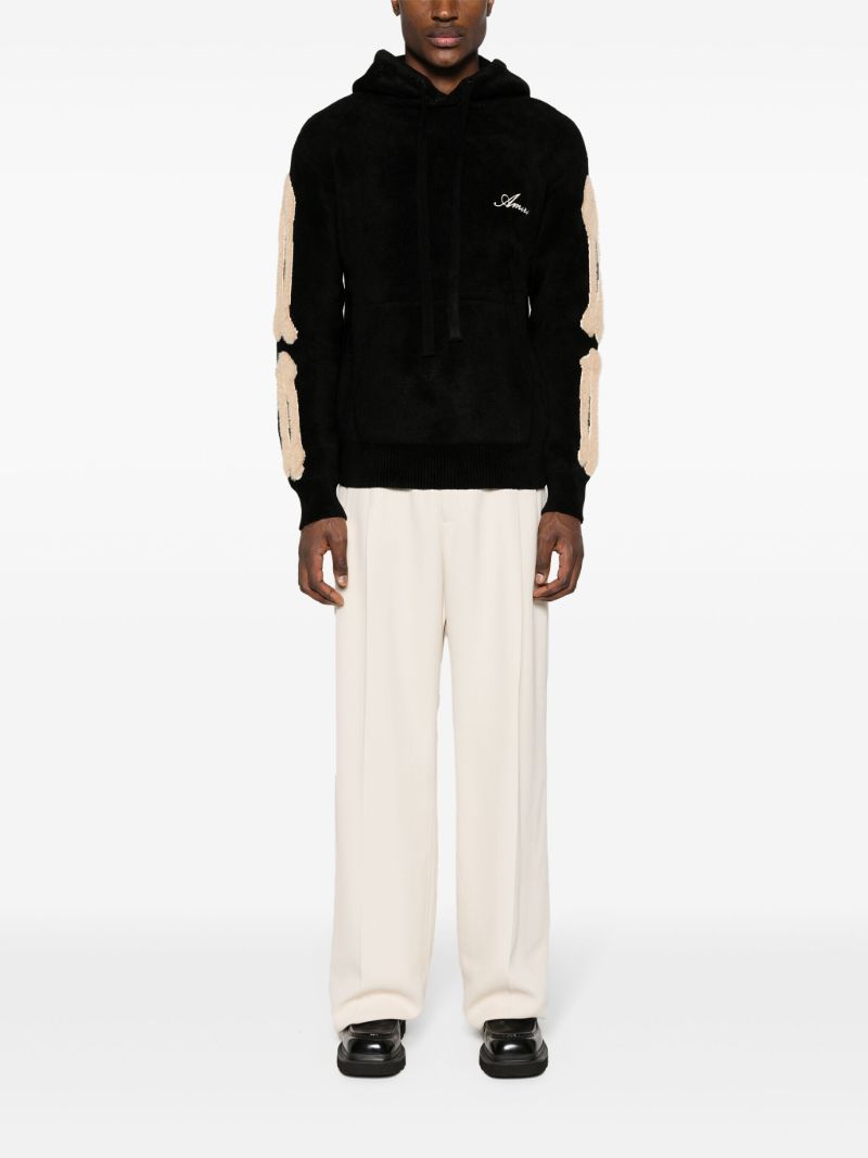 Black Bones Chenille Hoodie