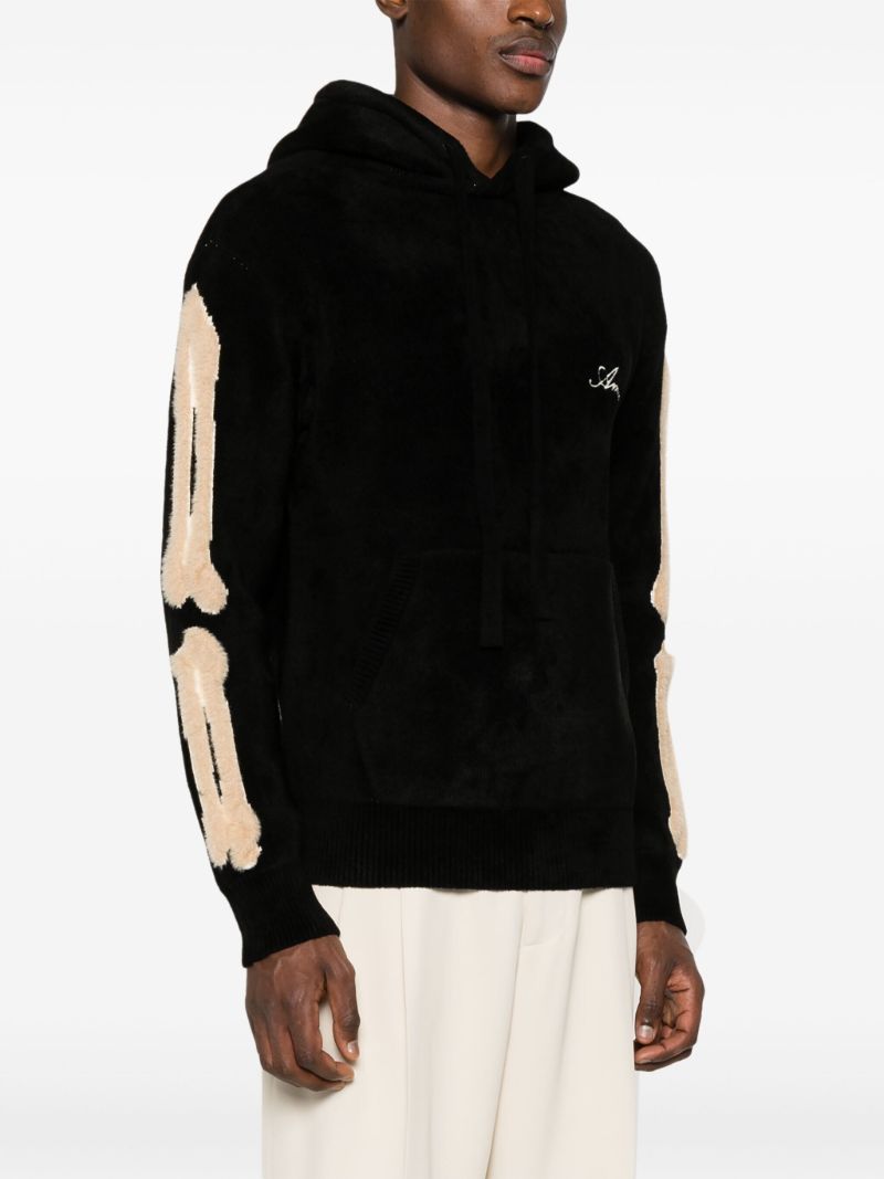 Black Bones Chenille Hoodie