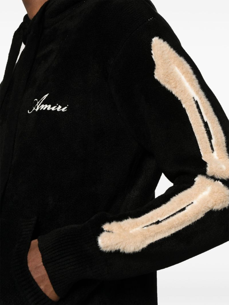 Black Bones Chenille Hoodie