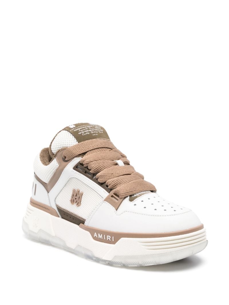 White Ma-1 Panelled Sneakers