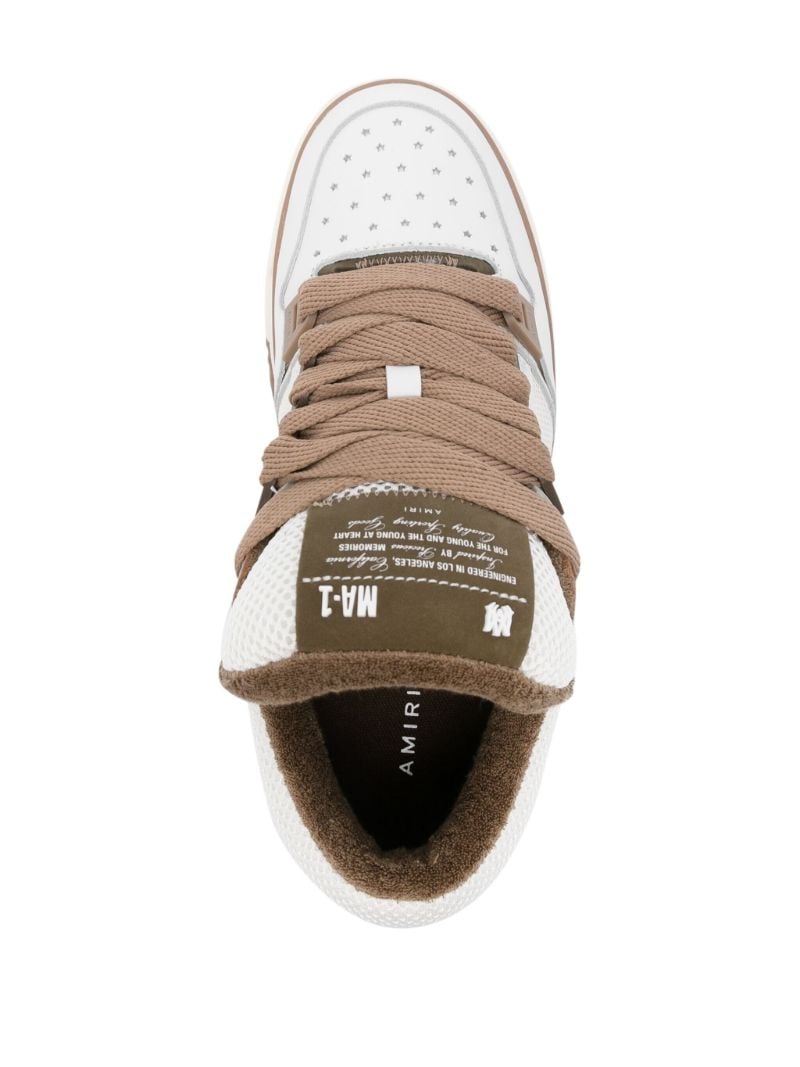 White Ma-1 Panelled Sneakers