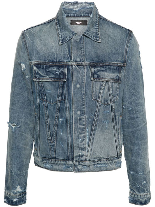 Blue Ma Distressed Denim Jacket