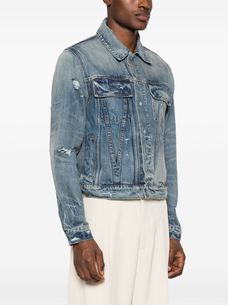 Blue Ma Distressed Denim Jacket
