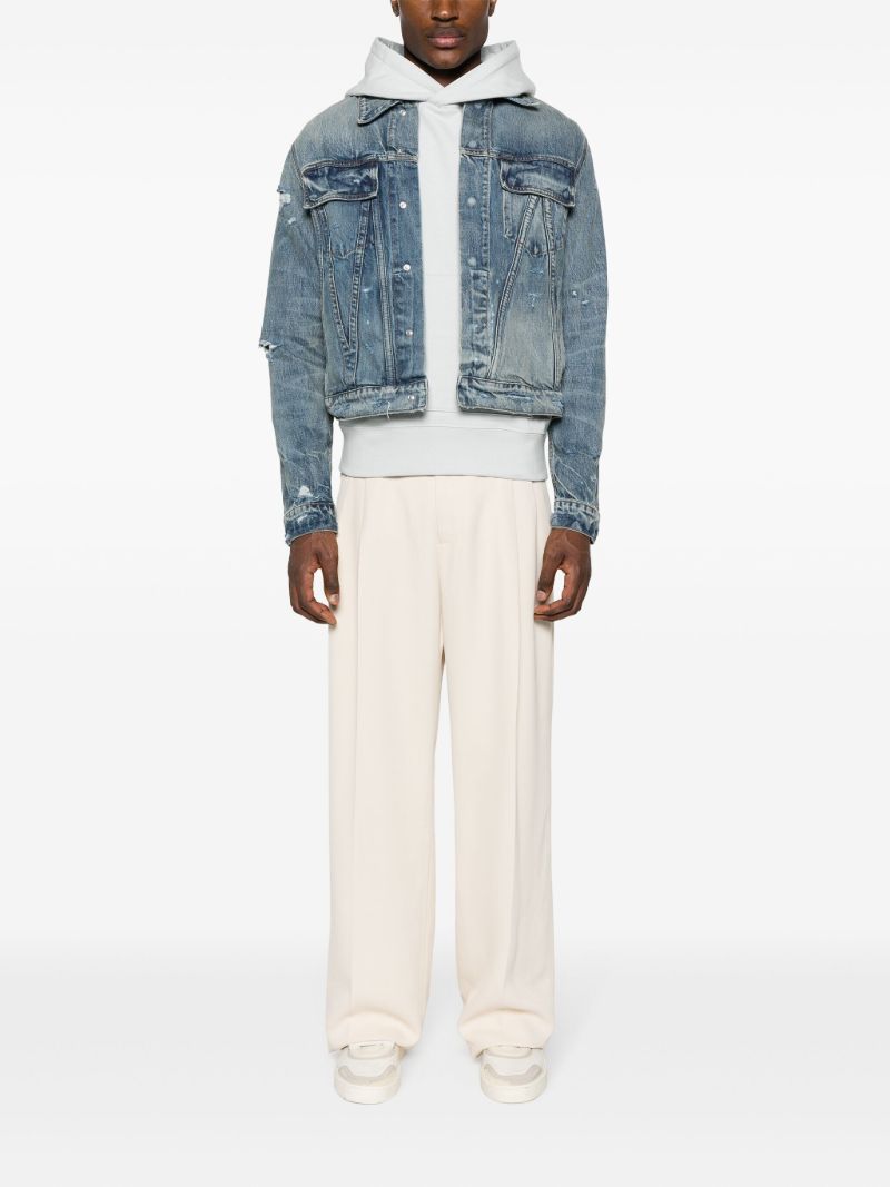 Blue Ma Distressed Denim Jacket