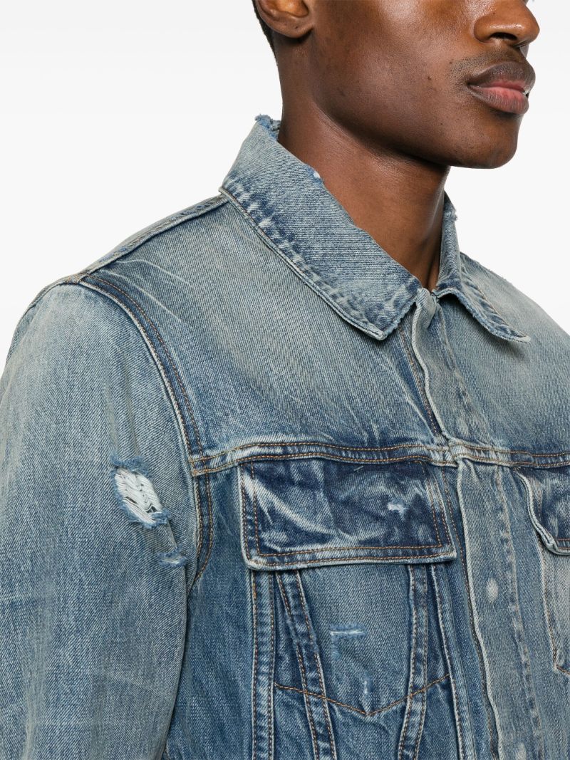 Blue Ma Distressed Denim Jacket