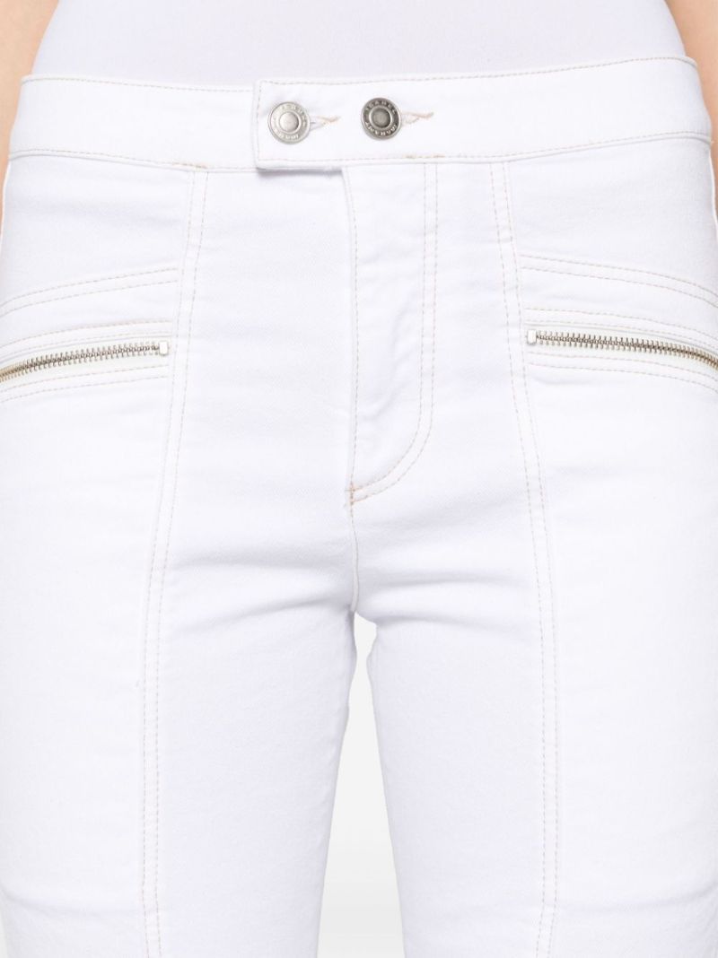 White Mid-rise Skinny Jeans