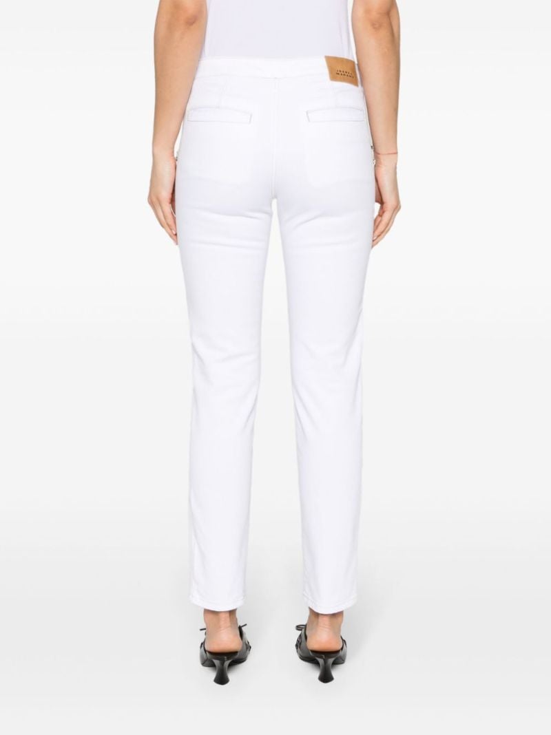 White Mid-rise Skinny Jeans