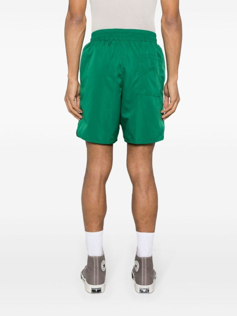 Green Logo-print Track Shorts