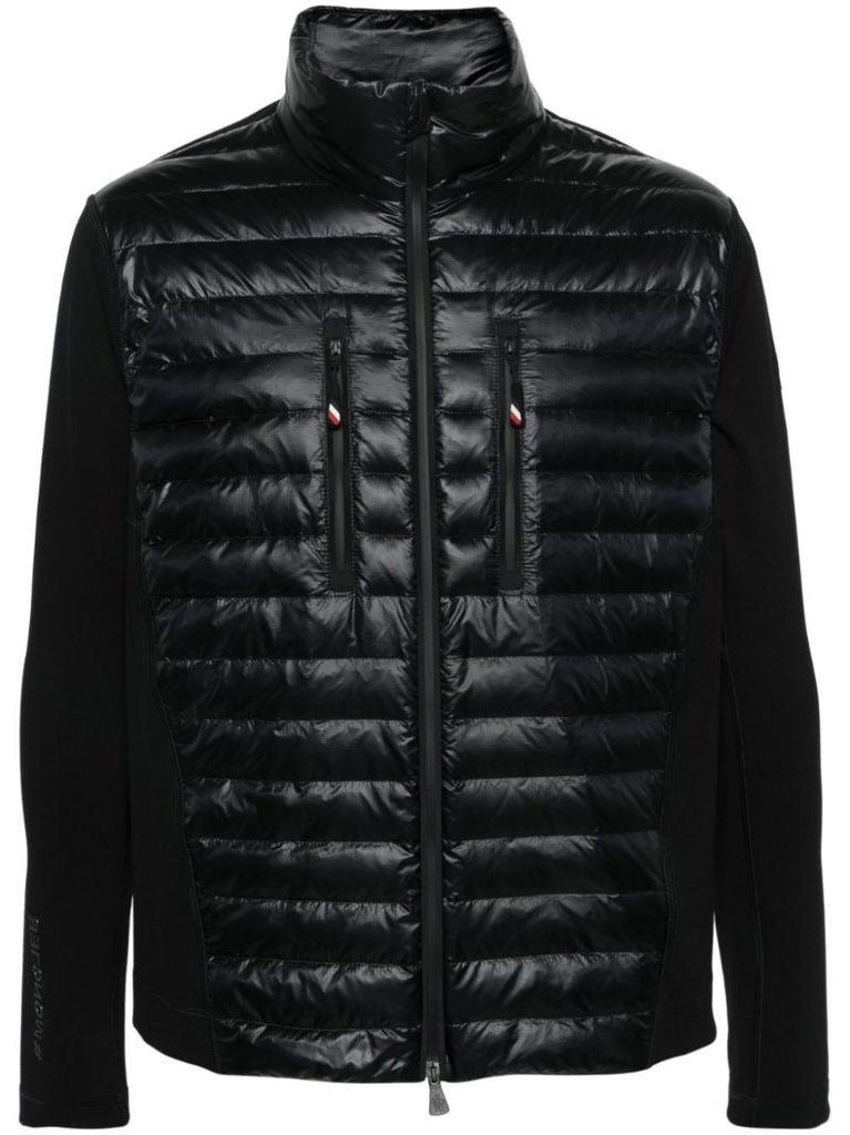 Black Quilted Zip-up Jacket